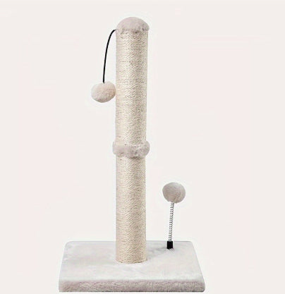 KFX-1109565 Sisal Cat Scratch Post and Climbing Frame - Available in Beige and Blue, Multiple Sizes