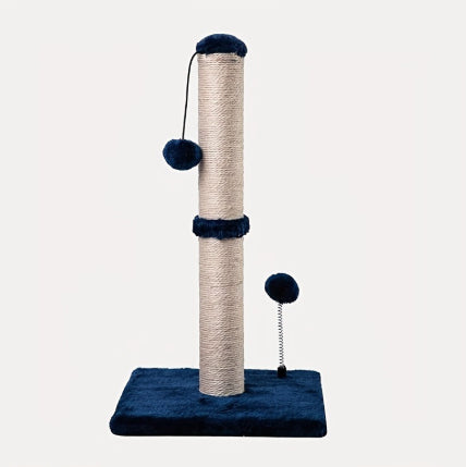 KFX-1109565 Sisal Cat Scratch Post and Climbing Frame - Available in Beige and Blue, Multiple Sizes