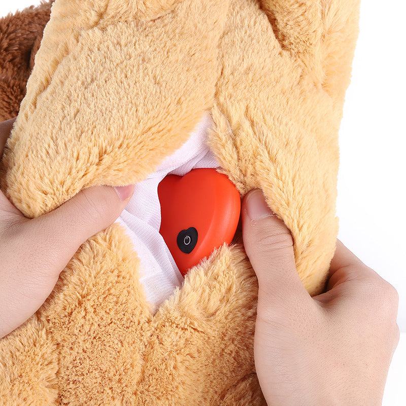 KFX-1110205 Heartbeat Plush Puppy Training Toy for Anxiety Relief and Chewing