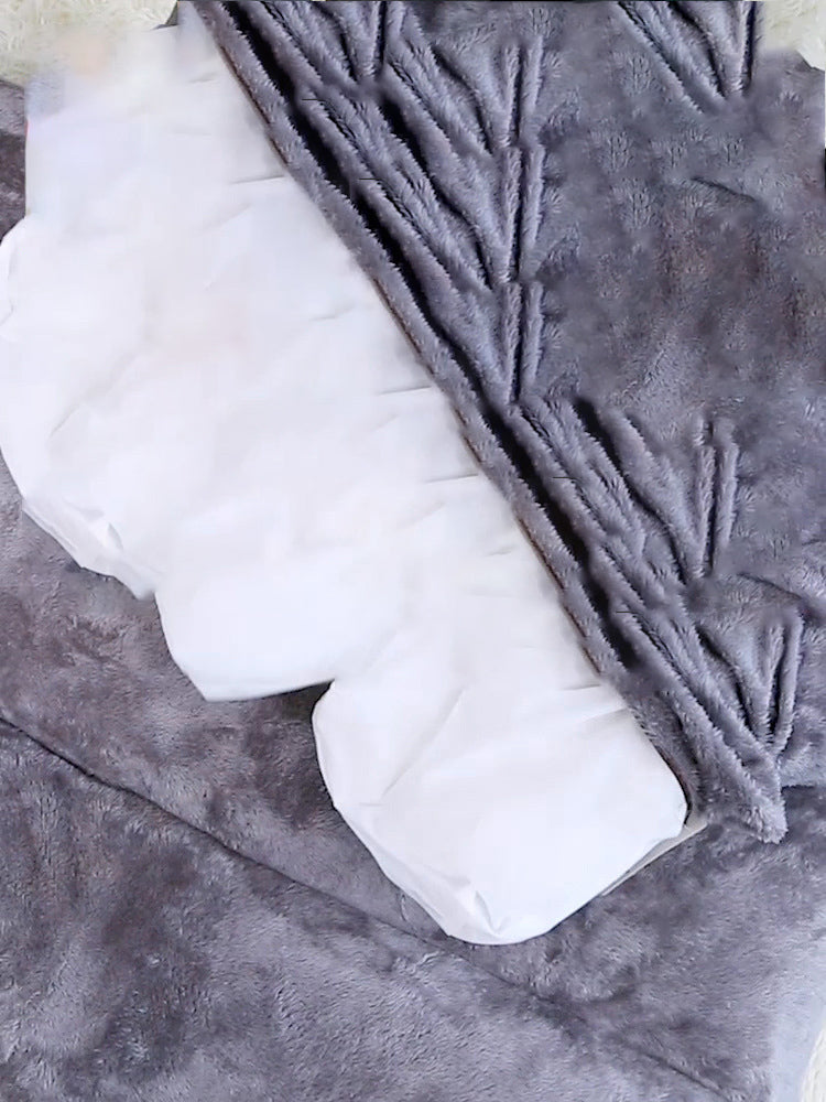 KFX-1113405 Plush Quilted Dog Bed in Four Sizes: Short Plush & Cotton Construction
