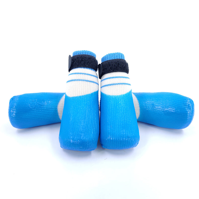 KFX-1115965 Fashion Minimalist Dog Socks Soft Soled Waterproof Scratch Proof Footwear - Anti-Slip Design