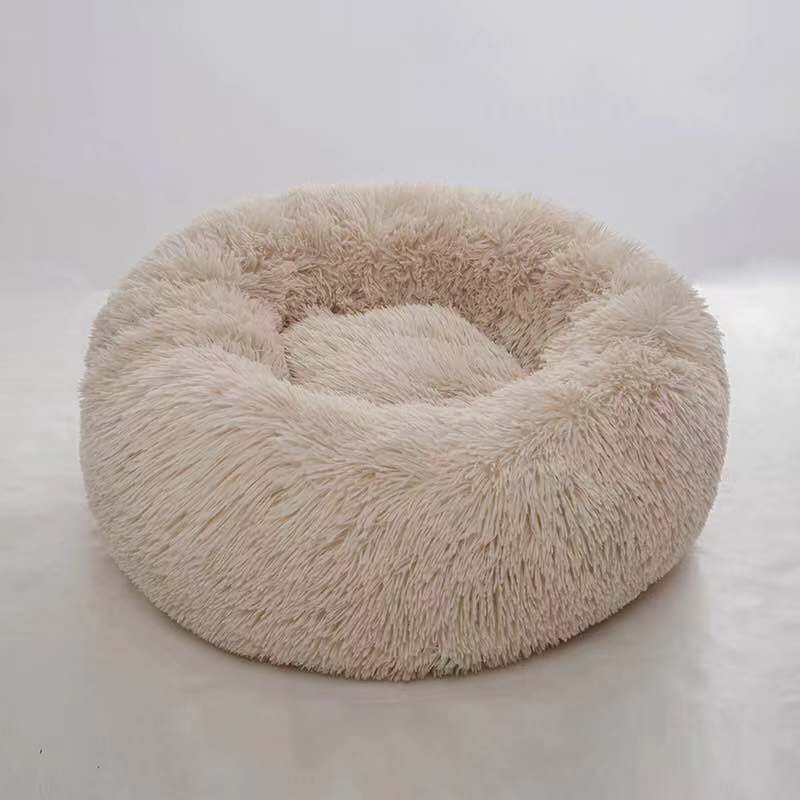 KFX-1119165 Cozy Round Plush Pet Kennel for Small to Large Dogs and Cats