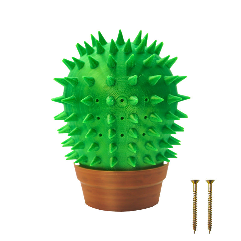 KFX-1119933 Cactus-Shaped Cat Scratch Board for Play and Claw Care - 9x4x11cm Plastic Design