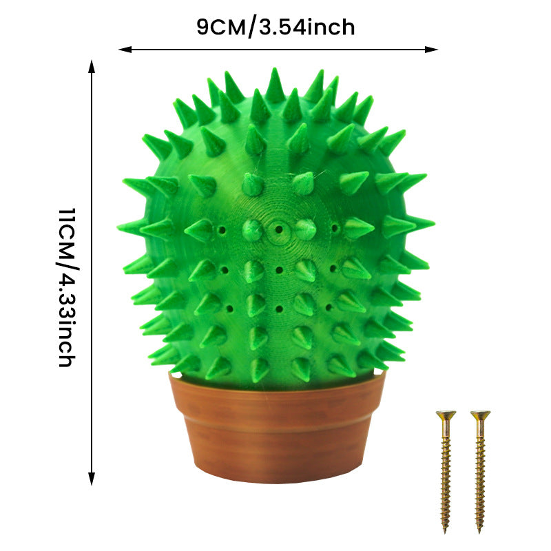 KFX-1119933 Cactus-Shaped Cat Scratch Board for Play and Claw Care - 9x4x11cm Plastic Design