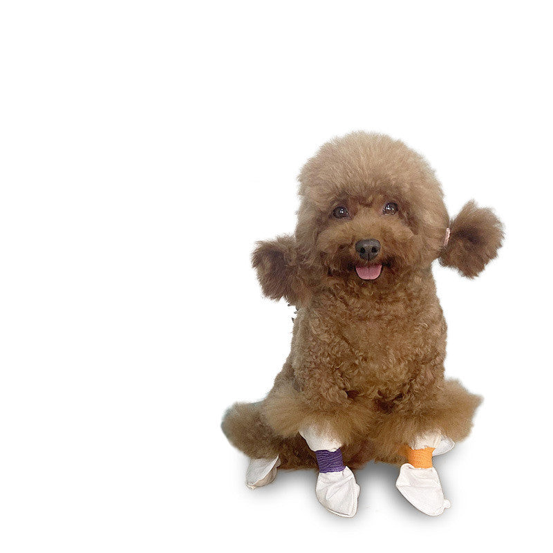 KFX-1121725 Waterproof and Dirt-Proof Disposable Shoe Covers for Medium and Small Dogs, Non-Woven Fabric, 8/20 Pack Options