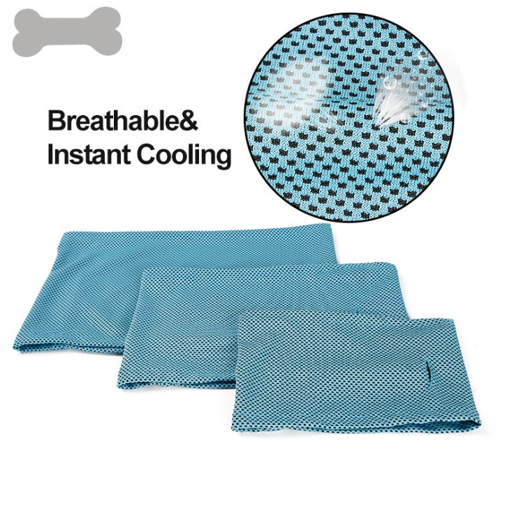 KFX-1122493 Cooling Dog Bandana Scarf - Instant Heat Relief Towel for Summer Outdoor Activities