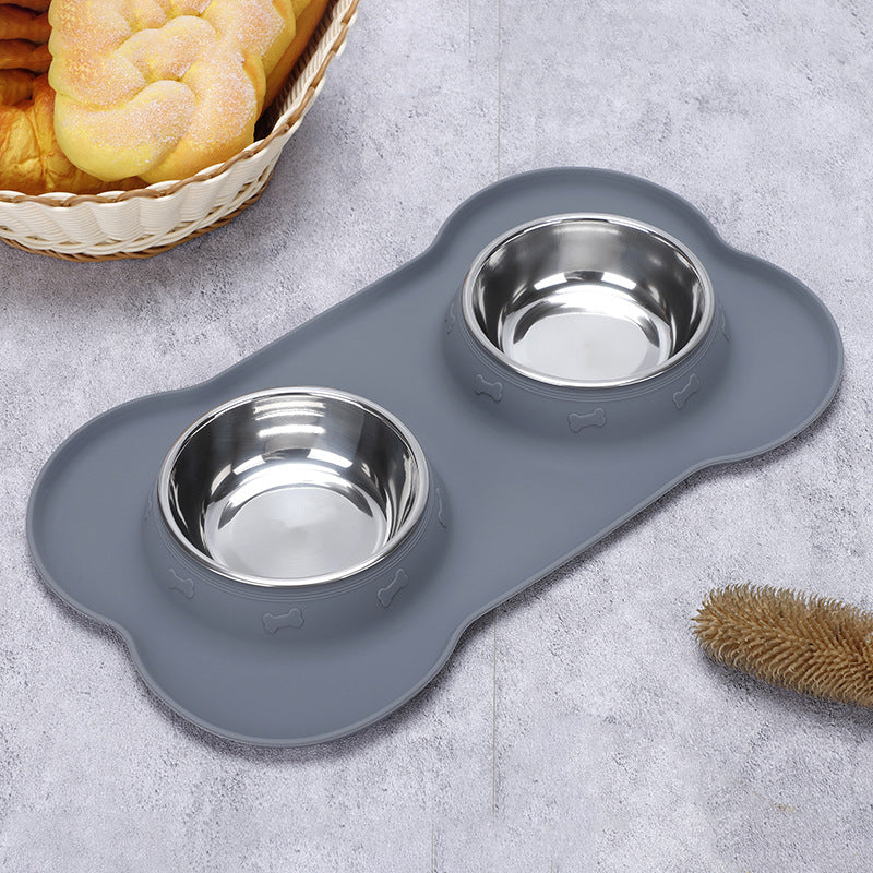 KFX-1125053 Foldable Silicone Pet Bowl - Anti-Spill Design, Multi-Size Options Available