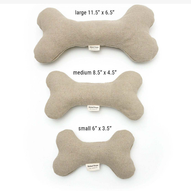 KFX-1125693 Cotton Velvet Dog Toy Bone for Chewing and Molar Care