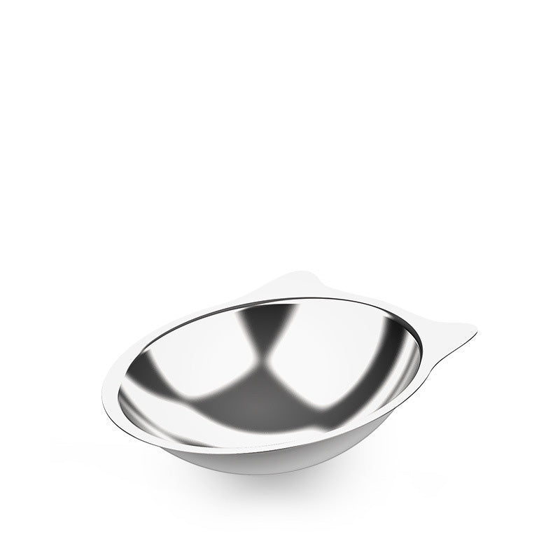 KFX-1130813 Stainless Steel Cat Bowl with Non-Slip Base - Cat Ear Design