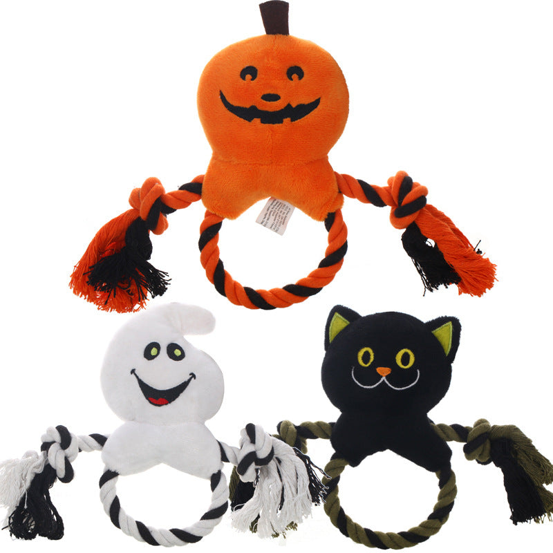 KFX-1131453 Durable Cotton Rope Knot Toy for Dogs – Ideal for Chewing and Vocal Training