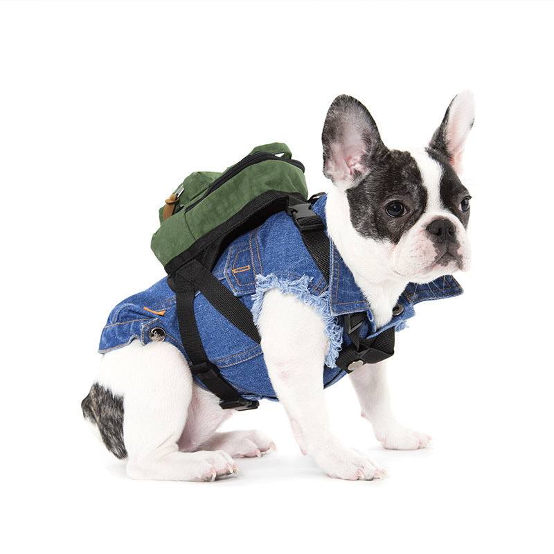KFX-1132861 Washable Square Pet Backpack for Small Dogs - Pink, Army Green, Yellow Options