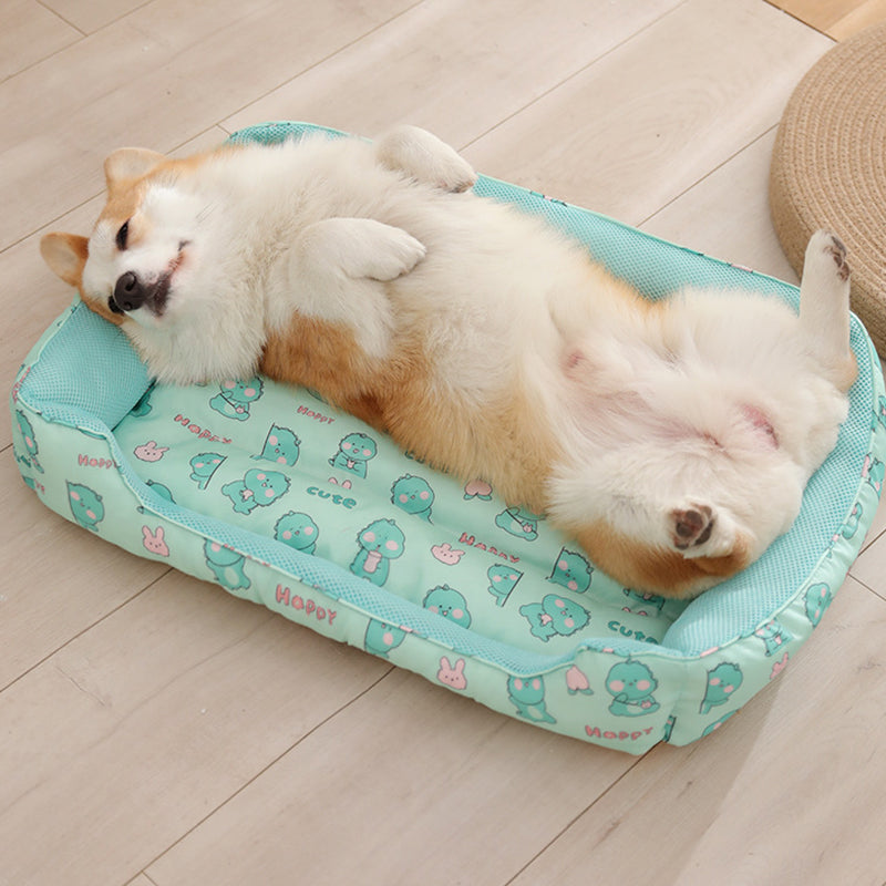 KFX-1134653 Summer Dog Cool Den - Breathable and Moisture-Proof Pet Nest in Waterproof Oxford Cloth, Available in Three Fun Colors