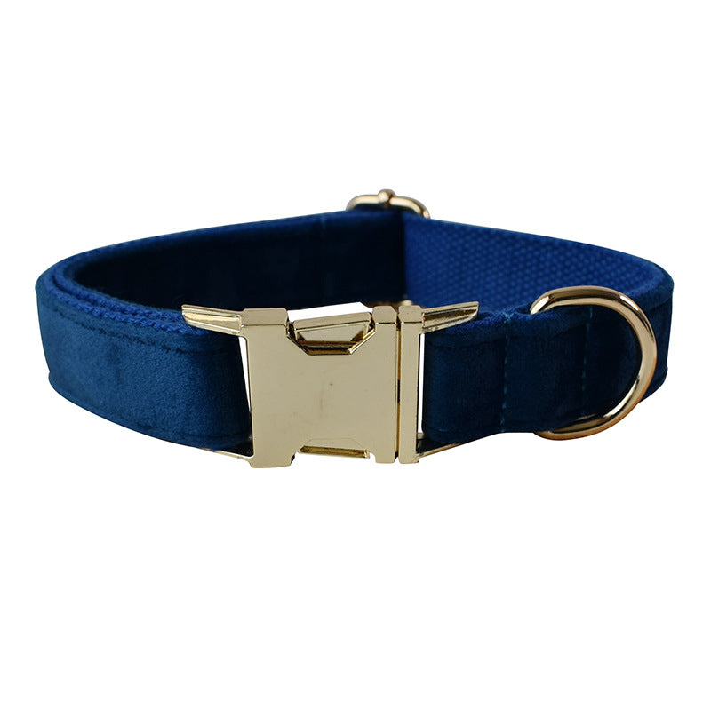 KFX-1135677 Flannel Gold Buckle Dog Harness - Adjustable Polyester Chest Strap for Small to Extra Large Dogs