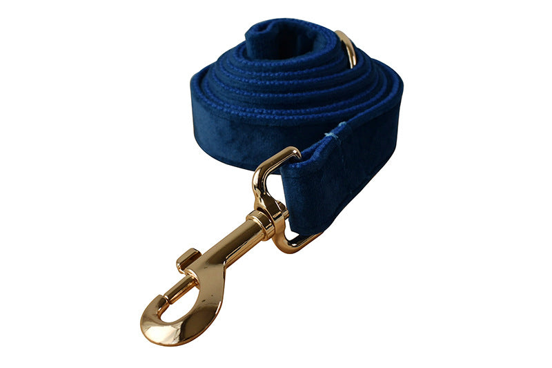 KFX-1135677 Flannel Gold Buckle Dog Harness - Adjustable Polyester Chest Strap for Small to Extra Large Dogs