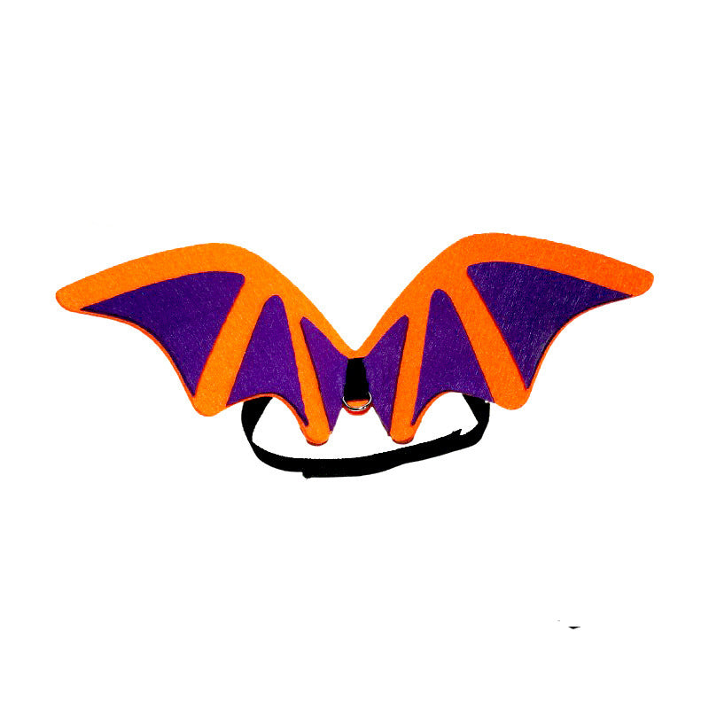 KFX-1138621 Halloween Pet Costume Set with Bat Wings, Bow Tie, and Hat Accessories