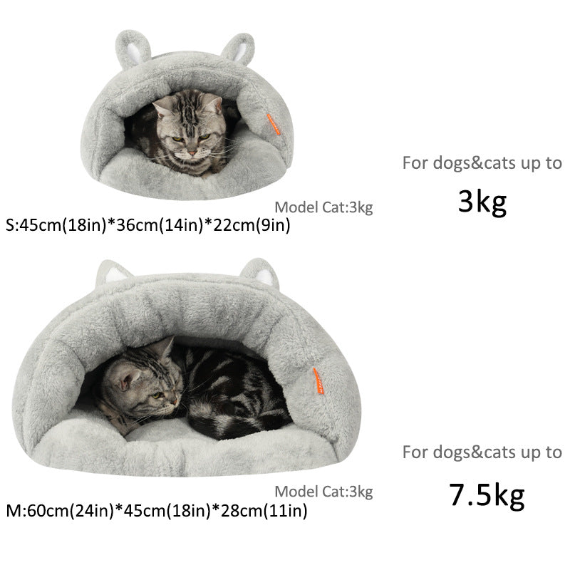 KFX-1140413 Cozy Indoor Pet Bed for Dogs and Cats - Soft Warm Cushion Nest