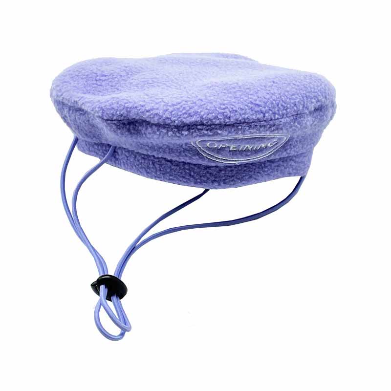 KFX-1141181 Chic Velvet Pet Dog Hat with Beret Style in Various Colors