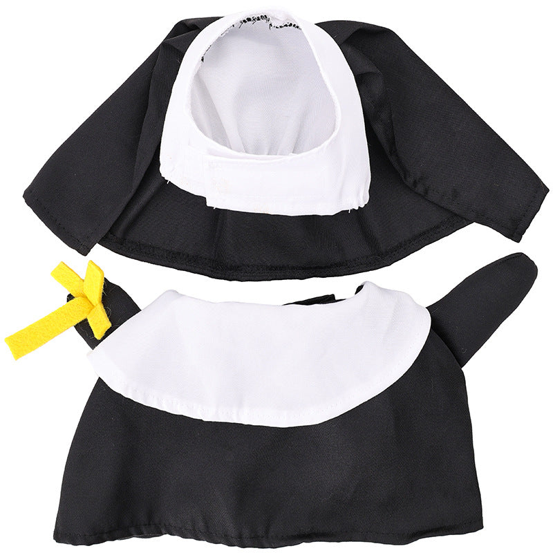 KFX-1142717 Black Nun Dress Pet Costume for Cats and Dogs - Casual Holiday Apparel
