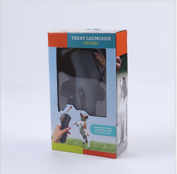 KFX-1142973 Pet Snack Launcher for Outdoor Training - Easy to Clean, Simple Operation, Suitable for Dogs and Cats