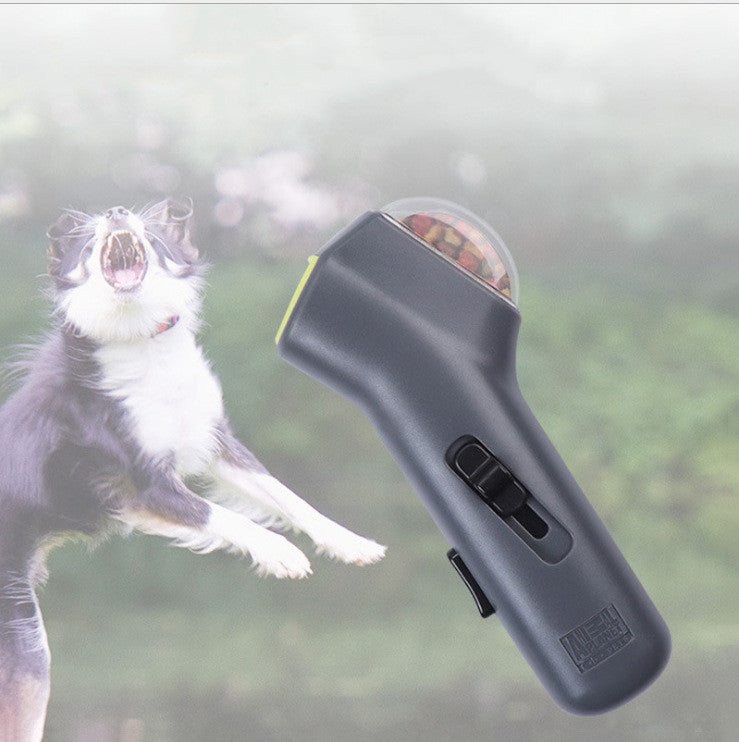 KFX-1142973 Pet Snack Launcher for Outdoor Training - Easy to Clean, Simple Operation, Suitable for Dogs and Cats