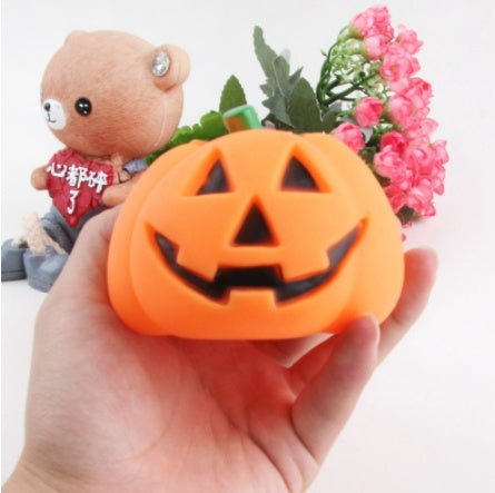 KFX-1143741 Interactive Teeth Puzzle Toy for Cats and Dogs - Vinyl, 9.5CM, Orange with Sound