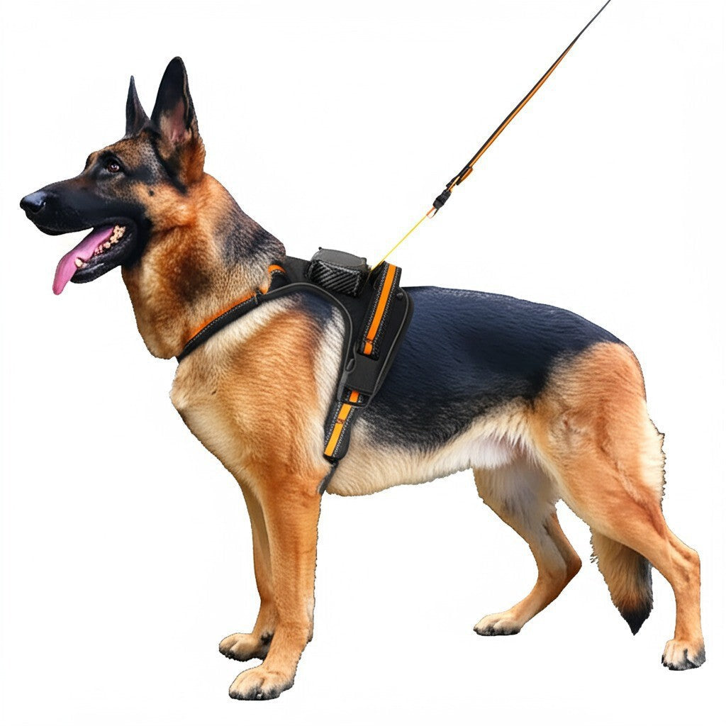 KFX-1145917 Automatic Retractable Lanyard Chest Harness Set for Pets - Multiple Color Options Available