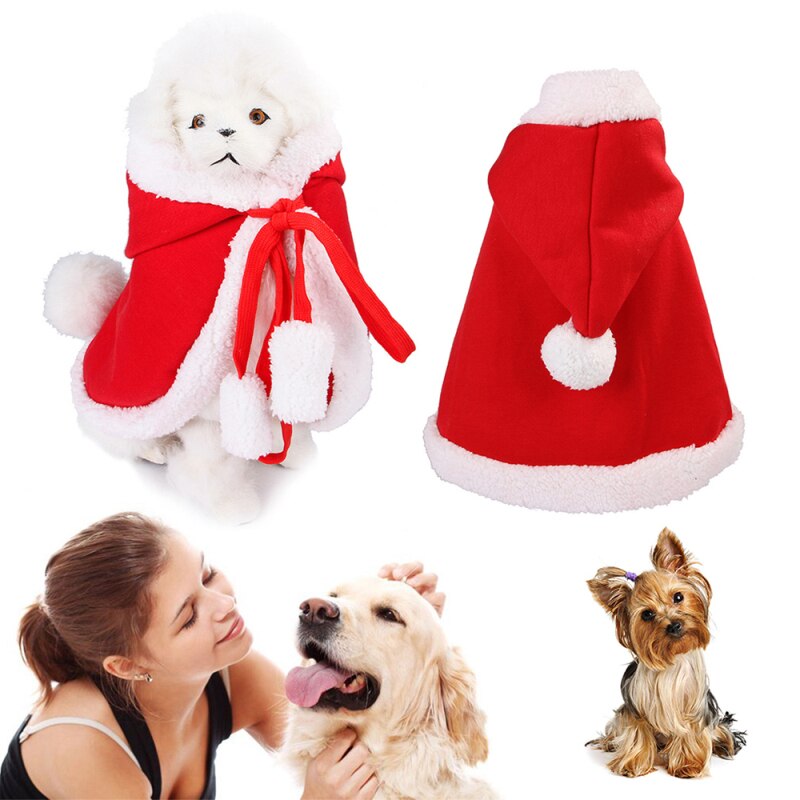 KFX-1146301 Pet Christmas Coat for Cats and Dogs - Festive Cloak Design