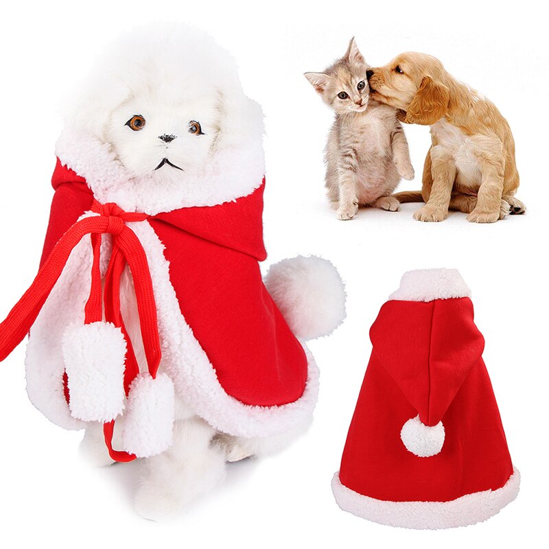 KFX-1146301 Pet Christmas Coat for Cats and Dogs - Festive Cloak Design