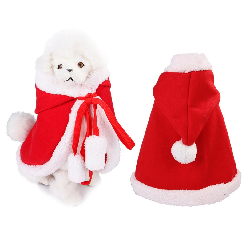 KFX-1146301 Pet Christmas Coat for Cats and Dogs - Festive Cloak Design