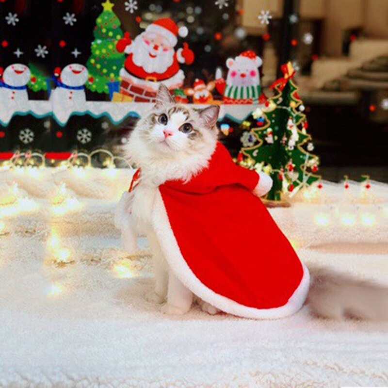 KFX-1146301 Pet Christmas Coat for Cats and Dogs - Festive Cloak Design