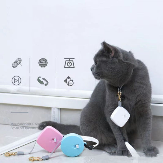 KFX-1151677 Automatic Retractable Leash for Cats and Dogs - Portable Mini Nylon Tow Rope in Multiple Colors