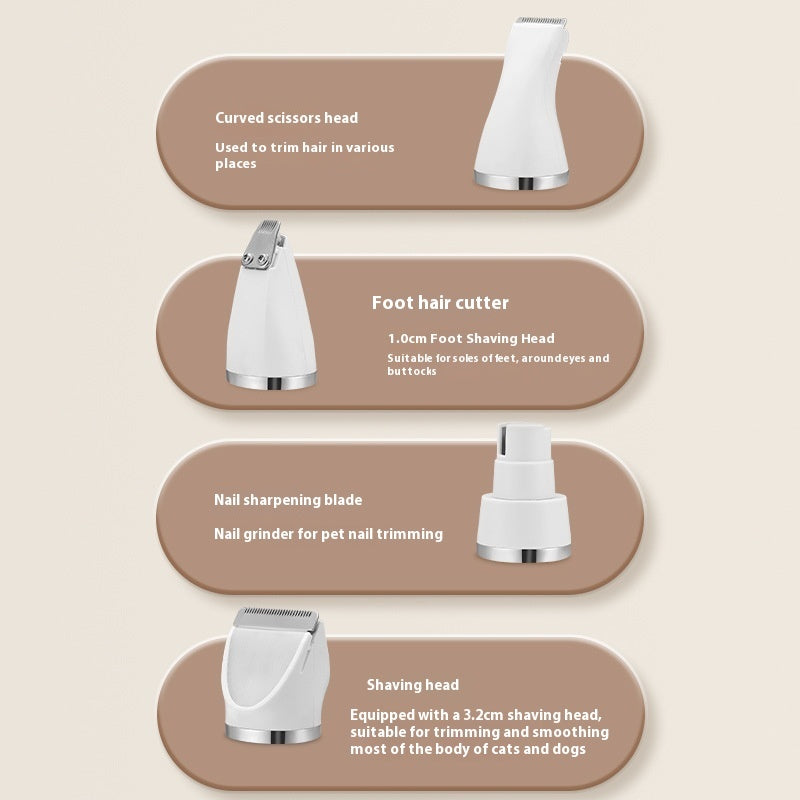 KFX-1153725 Electric Pet Shaver Clip for Body and Paw Grooming - Waterproof, Long Battery Life, Multi-Functionality