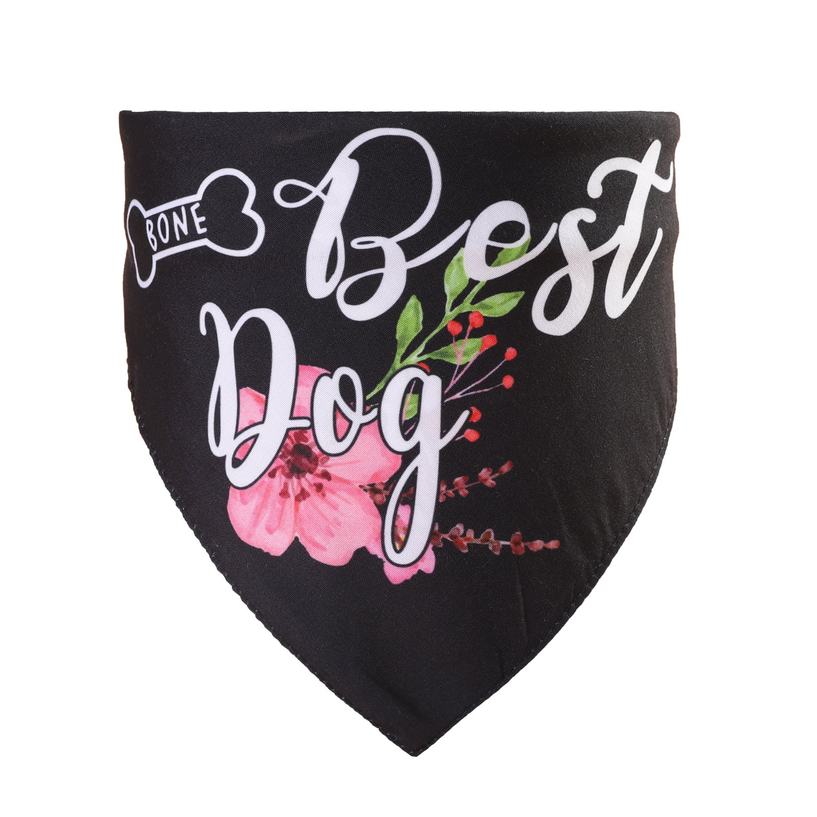KFX-1155261 Double-Layer Polyester Pet Saliva Towel for Wedding Season - Size 48x48x70cm, Fits Neck Circumference 25-48CM