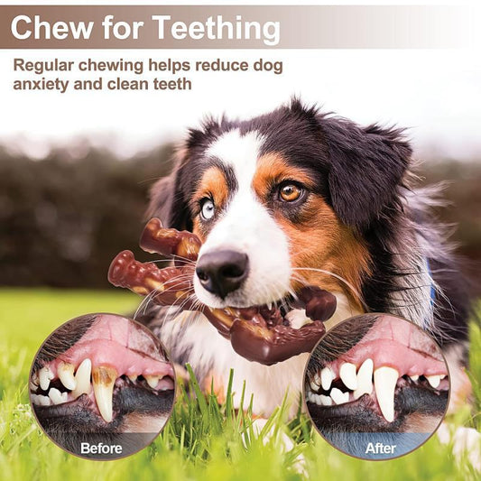 KFX-1156285 Nylon Dog Chew Toy in Beef Flavor - Durable Molar Nibbler for Active Dogs