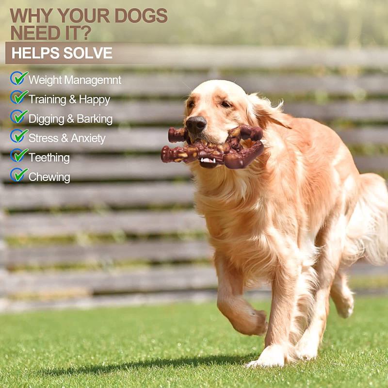 KFX-1156285 Nylon Dog Chew Toy in Beef Flavor - Durable Molar Nibbler for Active Dogs