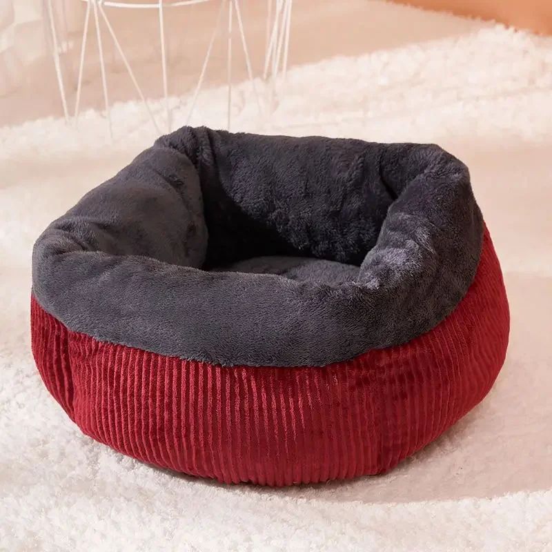 KFX-1157693 Cozy Circular Cat Sofa Bed for Kittens and Puppies - Durable Washable Pet Nest