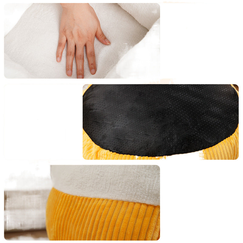 KFX-1157693 Cozy Circular Cat Sofa Bed for Kittens and Puppies - Durable Washable Pet Nest