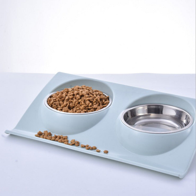 KFX-1157821 Stainless Steel Double Pet Bowl - Safe, Durable and Easy to Clean