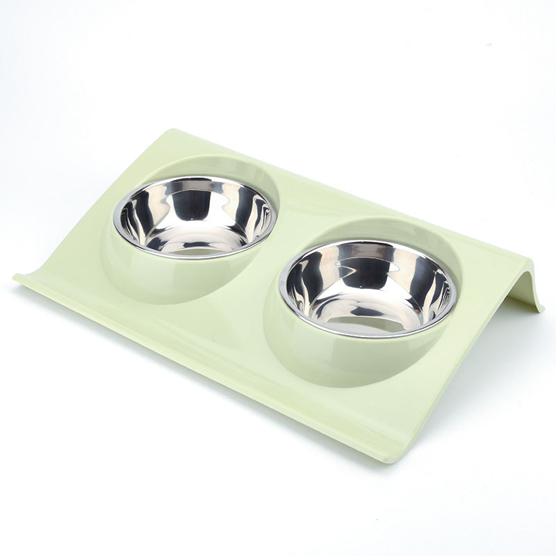 KFX-1157821 Stainless Steel Double Pet Bowl - Safe, Durable and Easy to Clean
