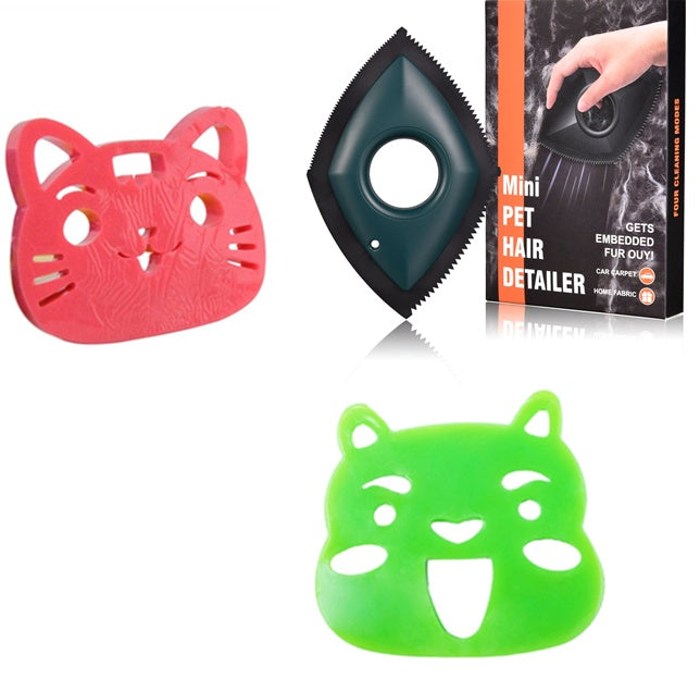KFX-1159229 Pet Hair Lint Collector and Remover for Laundry - Reusable PU Soft Rubber Catcher