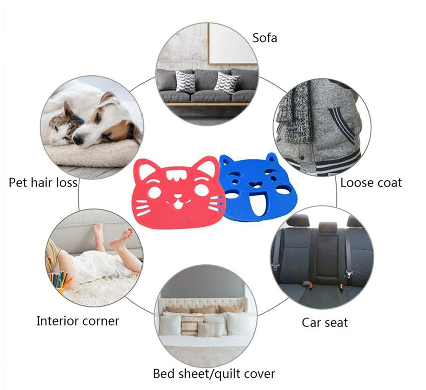 KFX-1159229 Pet Hair Lint Collector and Remover for Laundry - Reusable PU Soft Rubber Catcher