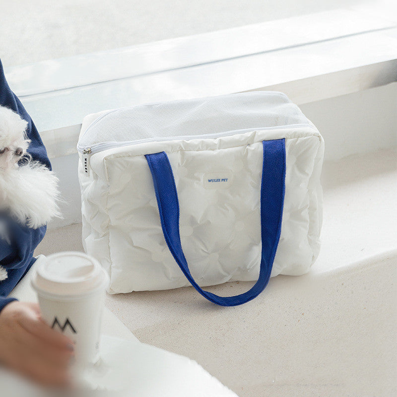 KFX-1159869 One Shoulder Medium-Sized Pet Carrier Bag for Winter Warmth