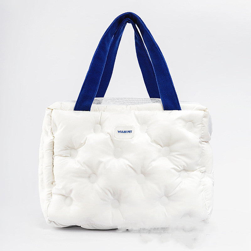 KFX-1159869 One Shoulder Medium-Sized Pet Carrier Bag for Winter Warmth