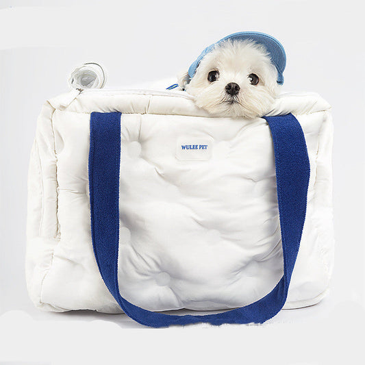 KFX-1159869 One Shoulder Medium-Sized Pet Carrier Bag for Winter Warmth