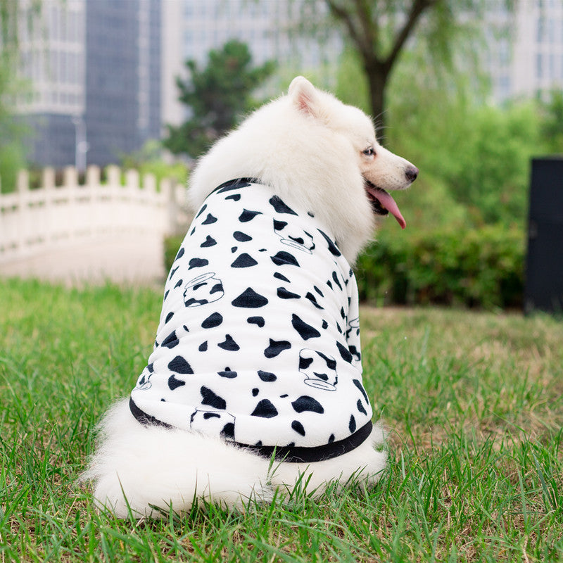 KFX-1161789 Cow Print Dog Transformation Dress for Big Dogs - Sizes 3XL to 9XL