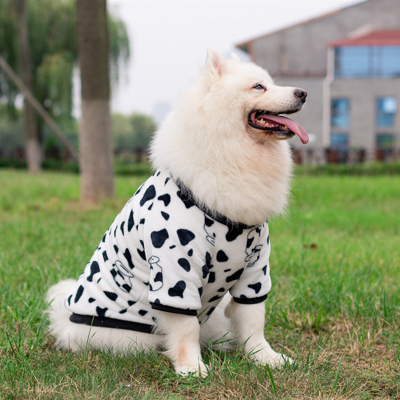 KFX-1161789 Cow Print Dog Transformation Dress for Big Dogs - Sizes 3XL to 9XL