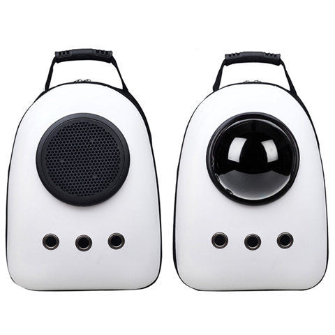KFX-1165629 Transparent Portable Pet Space Capsule Backpack with Ventilation and Extendable View