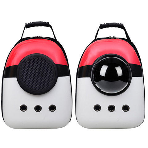 KFX-1165629 Transparent Portable Pet Space Capsule Backpack with Ventilation and Extendable View