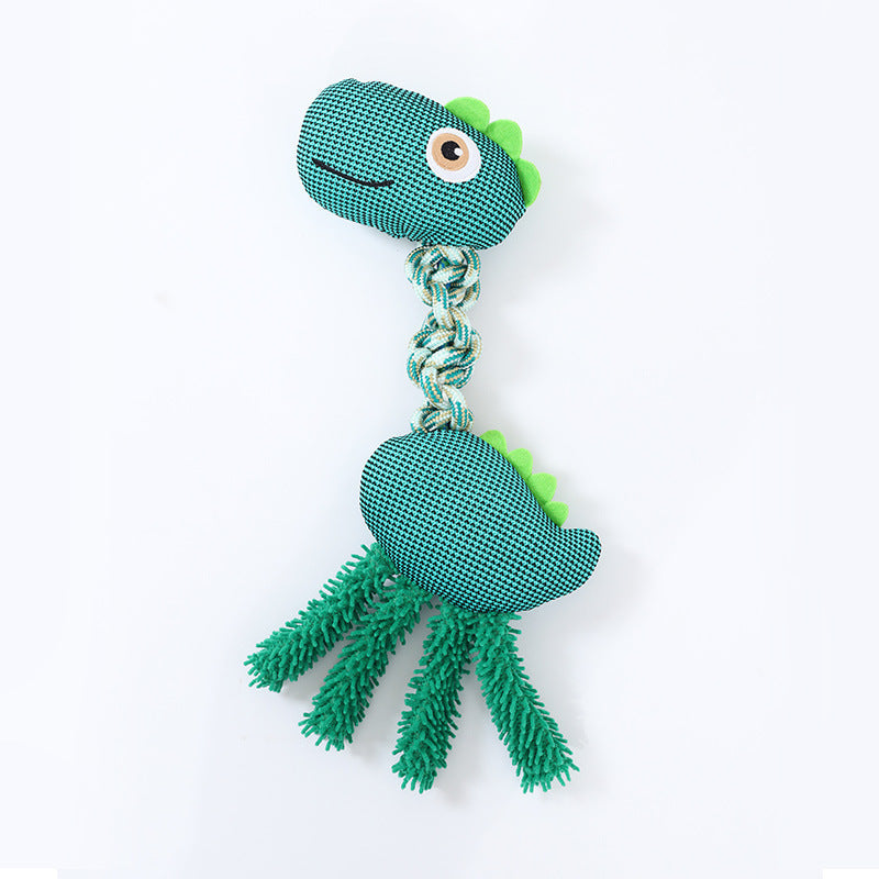 KFX-1175741 Animal Shape Large Dog Nibbling Toy - Crocodile, Elephant, Giraffe, Dinosaur, Calf, Fox