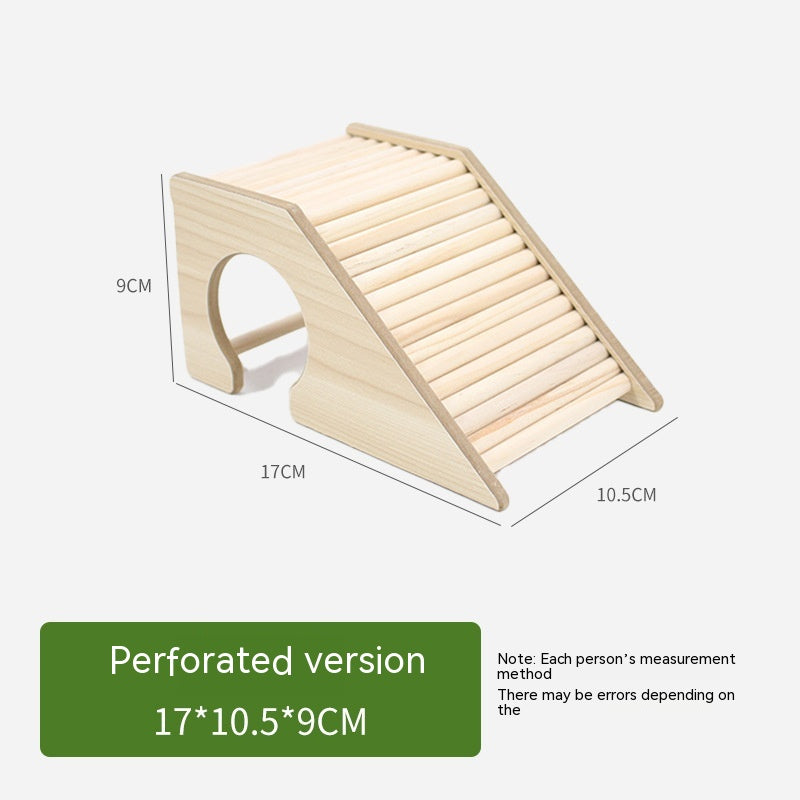 KFX-1176381 Wooden Hamster Bridge Ladder with Arch Design for Pet Decoration